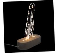 BESPORTBLE Porte-médiators Guitare Lumineux avec Veilleuse et Emplacement de Rangement