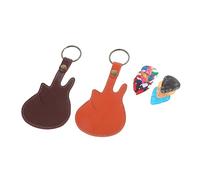 BESPORTBLE Porte-médiators pour Guitare Étui De Transport avec Médiator Porte-clés Design Classique pour Guitaristes Et Débutants