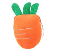BESPORTBLE Porte-Monnaie Carotte Makeup Femme Portefeuilles féminin Carottes Mesdames Mignon Mince cosmétique Faire à Main pour Enfants Portefeuille à Fermeture éclair en Tissu Orange