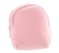 BESPORTBLE Porte-Monnaie Couleur Bonbon Pochette zippée Pochette Voyage Pochette de Voyage Jouets Bourse Trousse à Main en Peluche avec Porte-clés Pochette en Peluche pour Enfants Rose