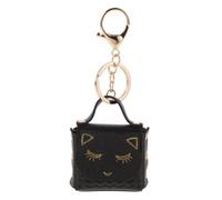 BESPORTBLE Porte-Monnaie Porte-clés Chat Mignon Multifonctionnel, Mini Paquet Noir en Matériaux Résistants, pour Filles et Tout-Petits, Accessoire de Rangement Compact et Léger