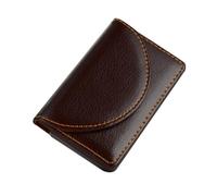 BESPORTBLE Porte-nom Cuir PU avec Fermeture Magnétique pour Carte De Visite Et Carte De Crédit Café