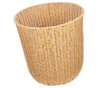 BESPORTBLE Porte-objets divers Boîte de rangement tissée diverse Panier tressé de bureau orange plastique fer fait main pour rangement d’objets de bureau et décoration intérieure