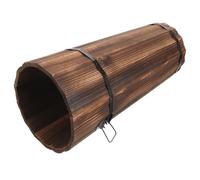 BESPORTBLE Porte-Parapluies en Bois Carbonisé Seau à Parapluies Moyen Rangement Intérieur pour Entrée et Couloir Support Stable et Résistant Organisateur Polyvalent pour Parapluies