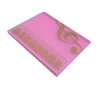 BESPORTBLE Porte Partition Pages avec Pochettes Transparentes Dossier Portable pour Partitions de Piano Chorale et Orchestre Finition et