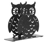 BESPORTBLE Porte-serviettes de Table en Métal Noir Motif Hibou Creux, Support Carré 12x4x10,2 Cm pour Serviettes en Papier, Accessoire Décoratif Rustique Cuisine, Restaurant et Café