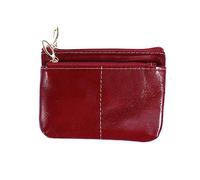 BESPORTBLE Portefeuille Cuir pour Femme avec Pochette Zippée Et Porte-Monnaie Double Fermeture Éclair Marron