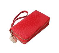 BESPORTBLE Portefeuille Cuir PU avec Fermeture Éclair Et Porte-Monnaie pour Femme Plusieurs Compartiments pour Rangement