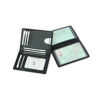 BESPORTBLE Portefeuille Homme avec Organiseur Multi-Cartes et Bloc Rigide pour Carte de Crédit Carte Identité et Espèces Noir