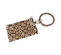 BESPORTBLE Portefeuille Imprimé pour Femme Porte-Monnaie avec Pochette pour Téléphone Portable Sac Zippé Multifonctionnel