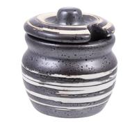BESPORTBLE Pot à Épices en Céramique Noire pour Moutarde et Poivre, Léger et Solide, Conservation des Assaisonnements la Maison Restaurant