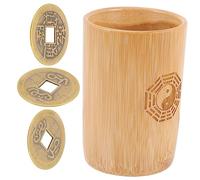 BESPORTBLE Pot De Jeu De Divination Bambou Accessoires De Fortune De Cuivre pour Pratique Religieuse Et Décoration
