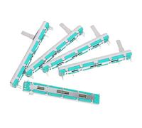 BESPORTBLE Potentiomètre Linéaire à Curseur Double Canal 75 Mm B10k, Lot de 5 Modules Coulissants pour Contrôle Précis du Volume Guitare Électrique, Usage Électronique et Mixage Audio