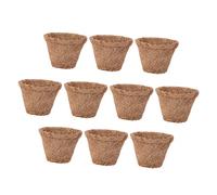BESPORTBLE Pots de Fleurs Panier de Plantation Bac de Culture en Fibre Lot de 10 pour Bonsaï Plantes d'Intérieur Remplaçants pour Pots en Plastique Décoration Maison Jardinière Polyvalente