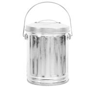 BESPORTBLE Poubelle de Bureau en Tôle D’Acier avec Couvercle Mini Poubelle de Table Compacte pour Déchets Cuisine et Bureau Petite Corbeille à Papier Pratique et Légère Usage Quotidien