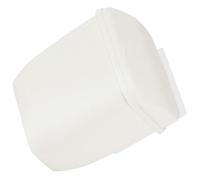 BESPORTBLE Poubelle Suspendue Murale Cuisine en Plastique Blanc 17X105X19 CM Couvercle Poubelle à Montage sur Porte Compacte pour Déchets Ménagers et Tri Pratique et Hygiénique