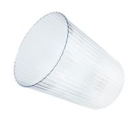 BESPORTBLE Poubelle Transparente en PET sans Couvercle Corbeille Ronde Petite Taille Seau à Déchets Pratique pour Salle de Bain et Bureau Poubelle de Rangement Légère et Solide Design