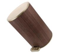 BESPORTBLE Poubelle Vintage Ronde 9L en Plastique avec Couvercle à Pédale Poubelle Cuisine et Salle de Bain Compacte pour Bureau et Espace Réduit Domestique Pratique et Hygiénique