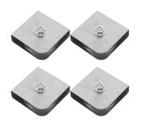 BESPORTBLE Poulies en Acier Inoxydable pour Mât de Drapeau Lot de 4 Pièces Poulie Simple Fixe à Gorge Unique Système de Levage Fluide et Robuste Accessoire Solide pour Écoles et