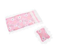 BESPORTBLE pour Maison de Poupée Lit Superposé Miniature avec Oreiller Couverture Accessoires Réalistes pour Chambre de Poupée Gain de Place Compatible avec Mobilier
