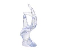 BESPORTBLE Présentoir à Bijoux Facile à Nettoyer Transparent en Plastique Forme Main Signe Ok pour Exposer Bagues et Montres sur Bureau la Maison