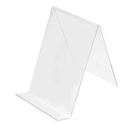 BESPORTBLE Présentoir à Livres Support Stable en Acrylique Transparent Solide et Flexible, Étagère Simple pour Bureau ou Salle D'étude pour Affichage de Livres A5