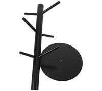 BESPORTBLE Présentoir à Marionnettes à Doigts en Bois Foncé - Support Anti-écrasement pour 6 Marionnettes - Porte-marionnette Compact et Léger - pour Théâtre, Salle de Classe et Rangement