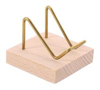 BESPORTBLE Présentoir De Minéraux Bois Support Élégant Pour Pierres Précieuses Et Sphères Cristal Couleur Bois Naturel Pour Affichage Décoratif