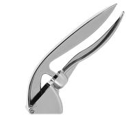 BESPORTBLE Presse-ail Manuel en Acier Inoxydable 1 Pièce Dénoyauteur Intégré, Outil Cuisine Pratique pour Écraser et Hacher L’ail, Accessoire Compact pour Usage Domestique et Professionnel