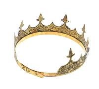 BESPORTBLE Prince Couronne Crowns De Roi Couronne Du Roi Couronne De Costumes Costume De Roi Couronne Des Rois Pour Hommes Couronne Masculine Couronne Pour Homme Adulte Golden Alliage