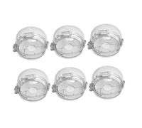 BESPORTBLE Protection de Bouton de Cuisinière en Plastique 6pcs pour Sécurité Garçon et Filles, Empêche Fuite de Gaz, Facile à Ouvrir, Usage Multi-scène pour Gazinière Naturelle