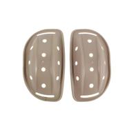BESPORTBLE Protection de Casque Mentonnière en Résine Beige pour Garçon et Filles 2pcs Absorption des Chocs et Confort, pour Patinage et Entraînement Sportif