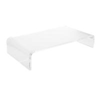 BESPORTBLE Protection de Clavier en Acrylique Transparent 40X20X8 CM Support Clavier Multifonction Anti-Chat Solide et Support Écran Pratique pour Bureau à Domicile
