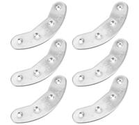 BESPORTBLE Protège-Talons Métalliques Anti-Usure 48 MM - Lot de 3 Paires de Plaques de Talon Robustes en Métal Haute Résistance pour Chaussures et Bottes Homme - Réparation Semelles