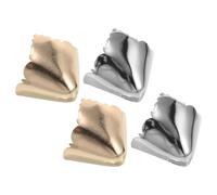 BESPORTBLE Protège-Talons Pointus en Métal Argenté et Doré Kit de 2 Paires pour Remplacement de Talons Hauts Embouts de Protection Anti-Usure pour Chaussures Femme Réparation et Entretien