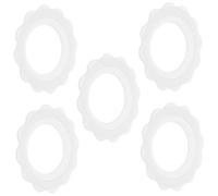 BESPORTBLE Protège-tétons Silicone Souple Antidérapant pour Allaitement Maternel, Grand Taille, Lot de 5, Protection Mammaire Respirante et Résistante la Transpiration, Été et Voyage