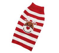 BESPORTBLE Pull De Noël pour Animaux De Compagnie Pull Vêtements pour Chiots Costume Imprimé Bande Élan Manteau Hiver pour Chien