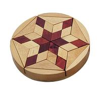BESPORTBLE Puzzle en Bois Rétro pour Garçon et Filles Éducatif Amusant de Reconnaissance des Formes Développement Mémoire et Motricité Fine Matériau Bois Naturel Jeu Pédagogique Ludique