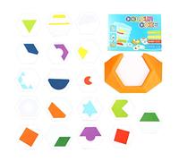 BESPORTBLE Puzzle Géométrique Coloré Éducatif pour Garçon et Filles Développement Cognitif 100 Pièces Activité Anti-Stress Apprentissage des Couleurs et Formes Jouet Montessori