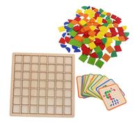 BESPORTBLE Puzzle Montessori Bois Naturel Blocs de Formes Géométriques pour Garçon Fille Jeu Educatif Sensoriel pour Développement Tactile et Coordination Main Œil Maternelle