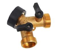 BESPORTBLE Raccord y pour Robinet Connecteur De Tuyau Arrosage Double avec Vannes Arrêt Adaptateur pour Robinet Extérieur sans Outil