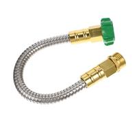 BESPORTBLE Rallonge Tuyau Acier Inoxydable avec Connecteurs Femelles Métal Tuyau Arrosage Résistant et Extensible pour Jardin Camping et Lavage Extérieur