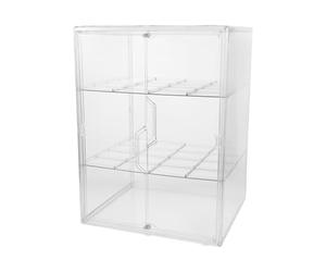 BESPORTBLE Rangement pour Biberons Organiseur de Biberons en Plastique 4 Niveaux Cloison Amovible Gain de Place Rangement Anti-rayures et Accessoires de Tire-lait Plan de Travail Chambre