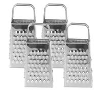 BESPORTBLE Râpe à Fromage en Acier Inoxydable 4 Faces Mini 4 Pcs, Outil Ménager Polyvalent pour Râper Fromage, Chocolat et Citron, Accessoires la Cuisine Maison Légers et Compacts pour Usage