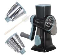 BESPORTBLE Râpe Fromage Rotative Multifonction avec Manivelle Trancheuse Légumes Broyeur Noix et Râpe à Glace Compacte pour Cuisine