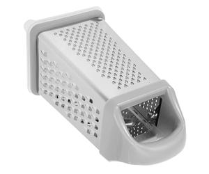 BESPORTBLE Râpe Multifonctionnelle Inox à 4 Faces pour Légumes et Fruits, Coupe-légumes Manuel Lame Élargie Antidérapante, Outil Cuisine Pratique pour Émincer Carottes, Pommes de Terre