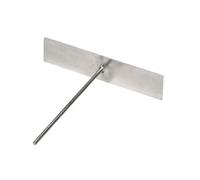 BESPORTBLE Râteau à Crêpes en Acier Inoxydable Grand Format Ustensile Cuisine pour Crêpes Outil pour Étaler le Beurre Compatible Poêles et Crêpières Surface Polie Lisse Cuisine Maison