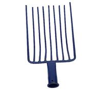 BESPORTBLE Râteau à Dents Acier Neuf Dents sans Manche pour Jardinage Et Charbon Râteau Multifonction Solide Acier Flexible Utilisation Manche Bois Trou De Renforcement
