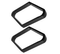 BESPORTBLE Râtelier de Billard en Bois Massif Forme Rhombique 2 Pièces pour Billard Américain 9 Boules Accessoire Solide pour Positionnement Rapide des Boules Usage Loisir et Professionnel