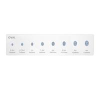BESPORTBLE Règle de mesure annulaire, guide de référence pour la sélection des diamants ovale en acrylique, sélecteur portable de comparaison précise pour la planification de bague à